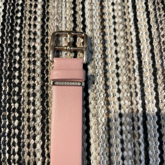 Pink women’s Coach leather band watch with crystal accents 👀 - Picture 7 of 8